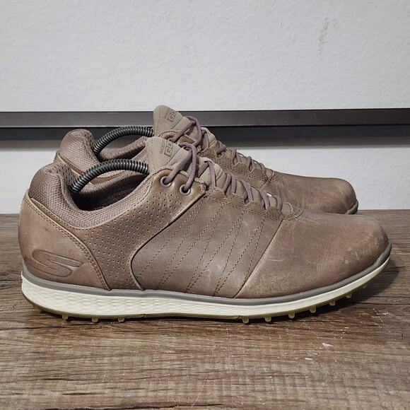 Skechers Go Golf Elite 2 Men's Athletic Spikeless Golf Shoes Size 10 Brown - Picture 3 of 8